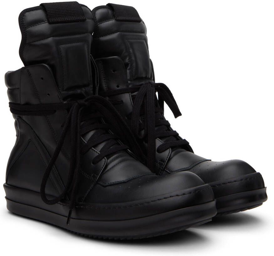 Rick Owens Black Geobasket Sneakers