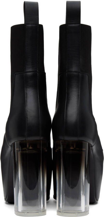 Rick Owens Black Grilled Boots