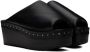 Rick Owens Black Studded Platform Sandals - Thumbnail 4