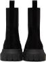 Rick Owens Black Suede Beatle Bozo Tractor Boots - Thumbnail 2