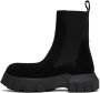 Rick Owens Black Suede Beatle Bozo Tractor Boots - Thumbnail 3