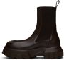 Rick Owens Brown Beatle Bozo Tractor Boots - Thumbnail 3