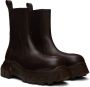 Rick Owens Brown Beatle Bozo Tractor Boots - Thumbnail 4