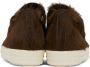 Rick Owens Brown Fur Sneakers - Thumbnail 2