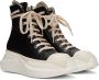 Rick Owens DRKSHDW Black Abstract High-Top Sneakers - Thumbnail 8