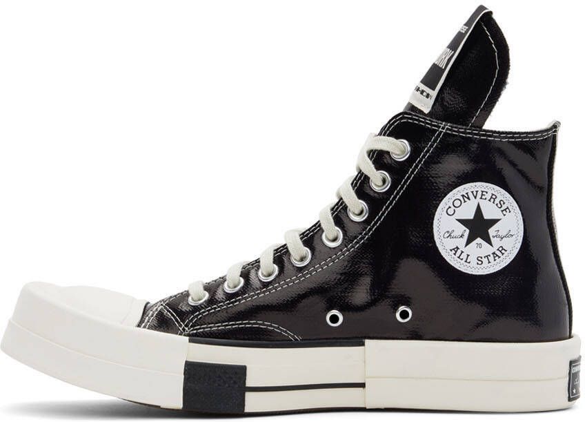 Rick Owens Drkshdw Silver Converse Edition Turbodrk Chuck 70 Low Sneakers - Picture 8