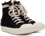 Rick Owens DRKSHDW Black Slashed Sneakers - Thumbnail 4