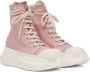 Rick Owens Drkshdw Pink Abstract Sneakers - Thumbnail 4