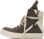 Rick Owens Gray Geobasket Sneakers - Thumbnail 3