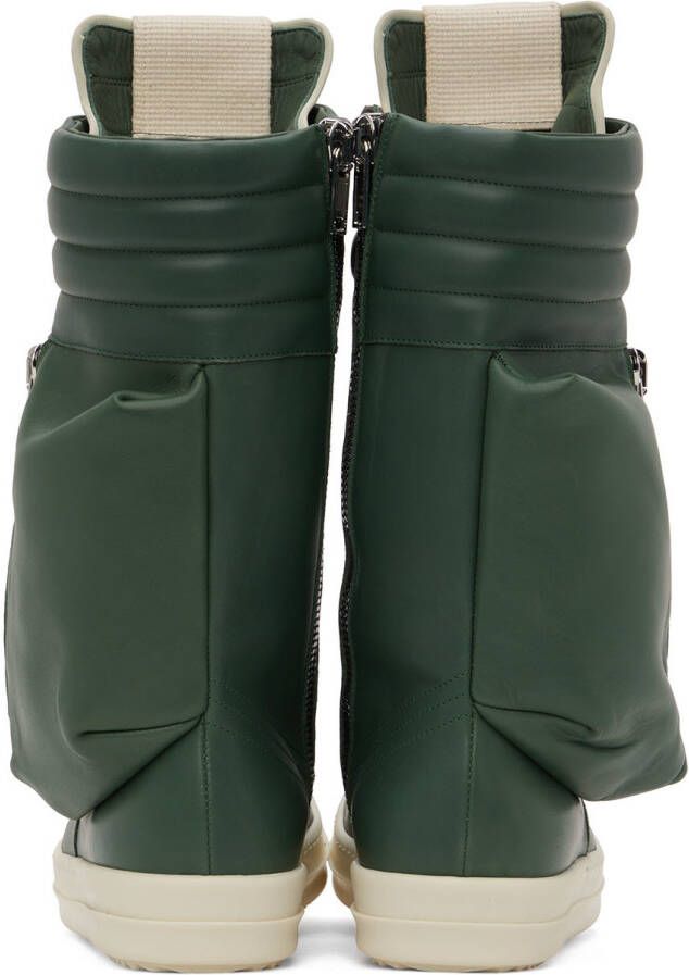 Rick Owens Green Cargobasket Sneakers