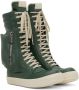 Rick Owens Green Cargobasket Sneakers - Thumbnail 4