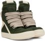 Rick Owens Green Geobasket Sneakers - Thumbnail 4