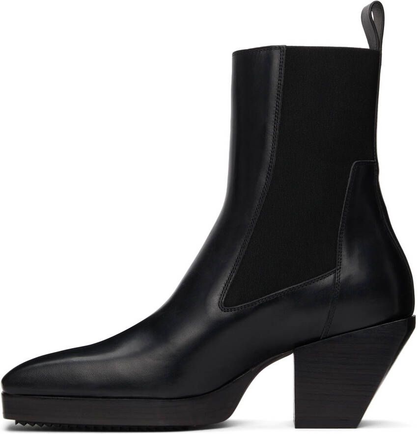 Rick Owens Heeled Silver Boots