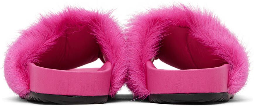 Rick Owens Kids Pink Puffer Slides