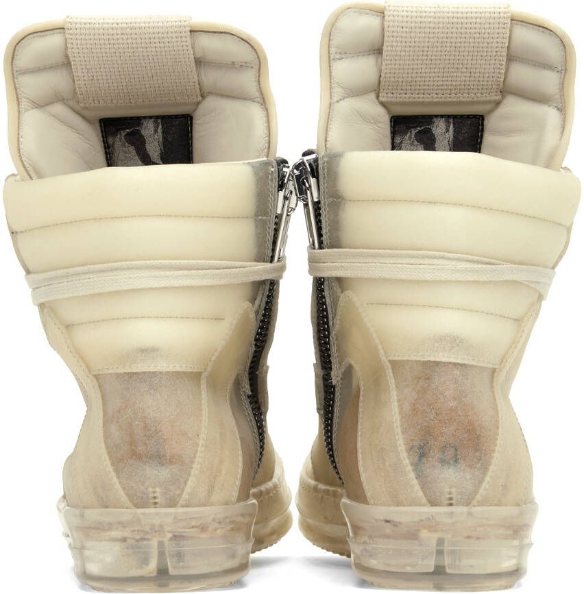 Rick Owens Off-White Geobasket Sneakers