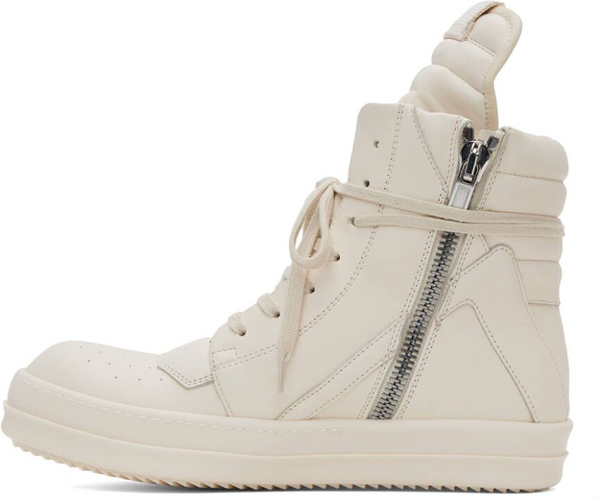 Rick Owens Off-White Geobasket Sneakers