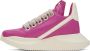 Rick Owens Pink Zip-Up Sneakers - Thumbnail 8