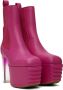 Rick Owens Pink Minimal Grill Platform Chelsea Boots - Thumbnail 4