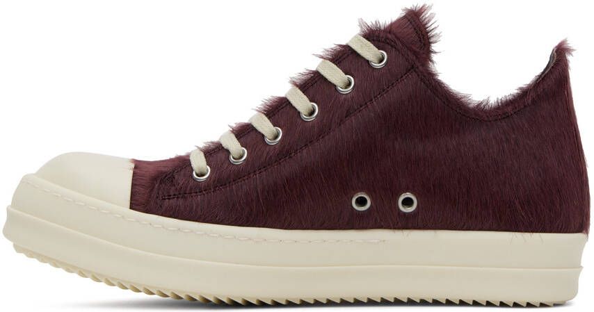 Rick Owens Purple Fur Sneakers