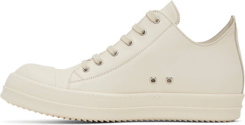 Rick Owens White Low Sneakers