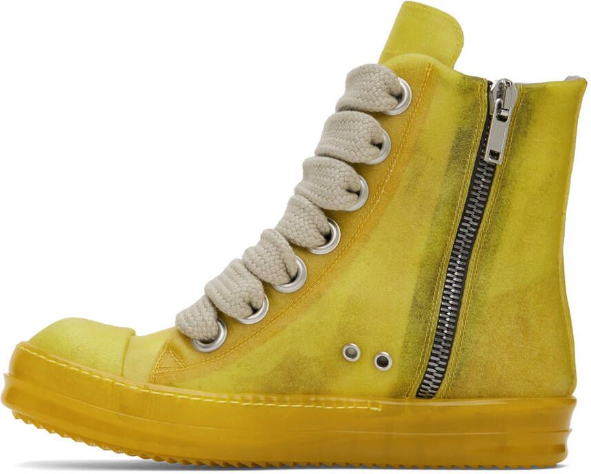 Rick Owens Yellow Edfu Sneakers
