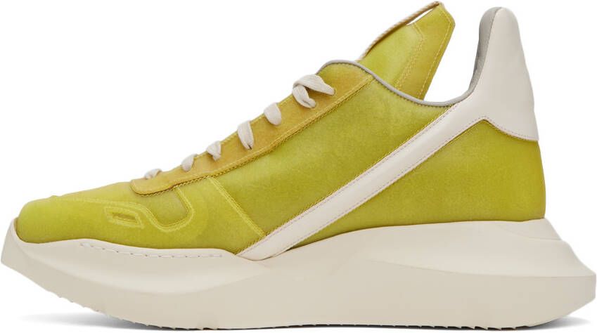 Rick Owens Yellow Geo Geth Sneakers