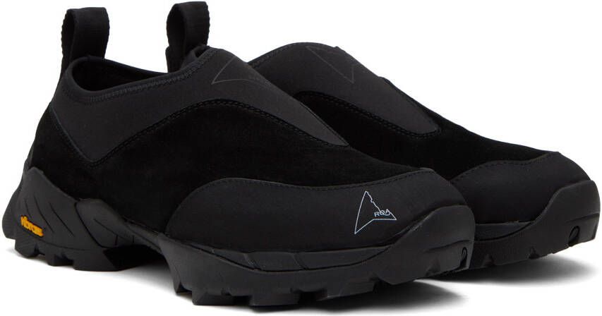 ROA Black Slip-On Sneakers