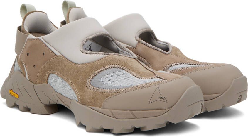 ROA Taupe Cutout Sneakers