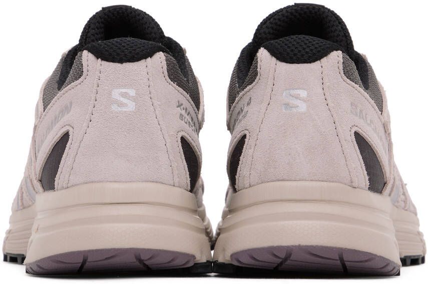 Salomon Taupe & Gray X-Mission 4 Suede Sneakers