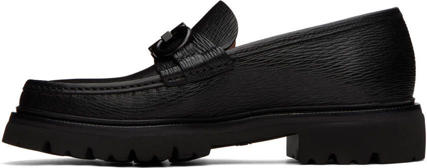 Ferragamo Black Bleecker Loafers