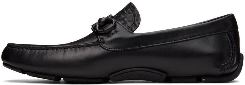 Ferragamo Black Driver Loafers