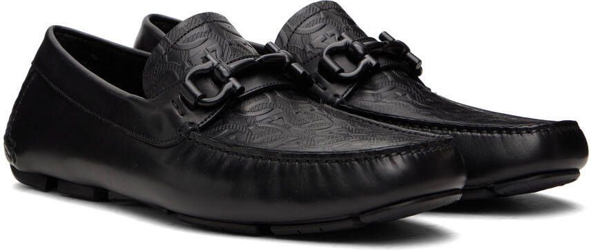 Ferragamo Black Driver Loafers