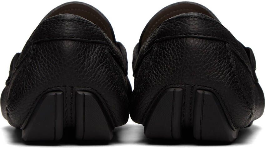 Ferragamo Black Driver Loafers