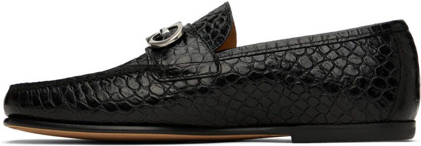 Ferragamo Black Galileo Loafers