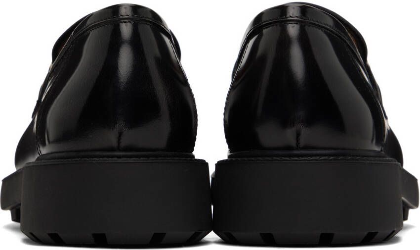 Ferragamo Black Gancini Loafers