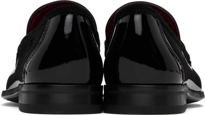 Ferragamo Black Gancini Loafers