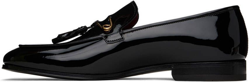 Ferragamo Black Giuseppe Leather Loafers