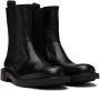Salvatore Ferragamo Black Leather Chelsea Boots - Thumbnail 4