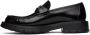 Salvatore Ferragamo Black Leather Loafers - Thumbnail 3