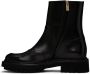 Ferragamo Black Oreste Leather Boots - Thumbnail 3