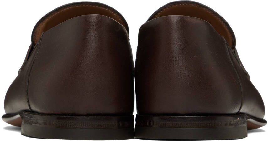 Ferragamo Brown Gancini Loafers