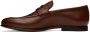 Ferragamo Brown Leather Penny Loafer - Thumbnail 3