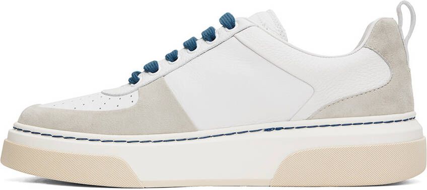 Ferragamo Off-White Perforated Sneakers