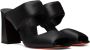 Santoni Black Leather Heels - Thumbnail 4