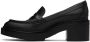 Santoni Black Loafer Heels - Thumbnail 3