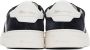Santoni Navy & White Double Buckle Sneakers - Thumbnail 2