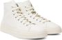 Santoni White Embossed High-Top Sneakers - Thumbnail 4