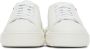 Santoni White Leather Derby Sneakers - Thumbnail 2