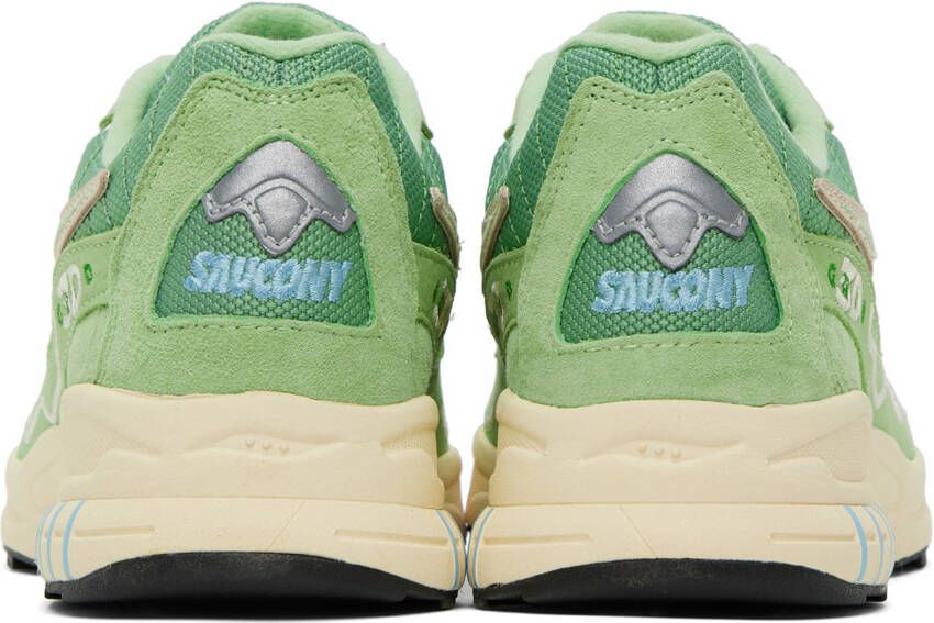 Saucony Green 3D Grid Hurricane Sneakers