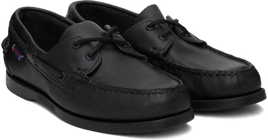 Sebago Black Portland Boat Shoes